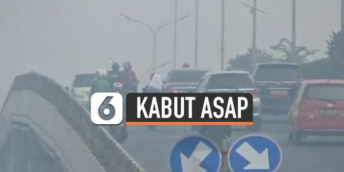 VIDEO: Diselimuti Kabut Asap, Kualitas Udara di Palembang di Level Berbahaya