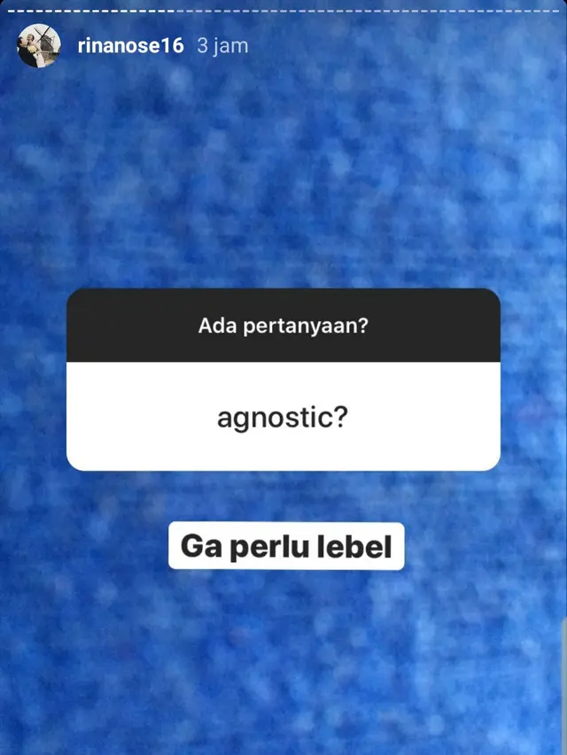 Unggahan Rina Nose. (Foto: Instagram @rinanose16)