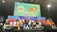 Konferensi Pers Proliga 2026 di Studio Lantai 8 SCTV Tower, Senayan City hari Senin (22/12/2025). (Hendry Wibowo/Bola.com)