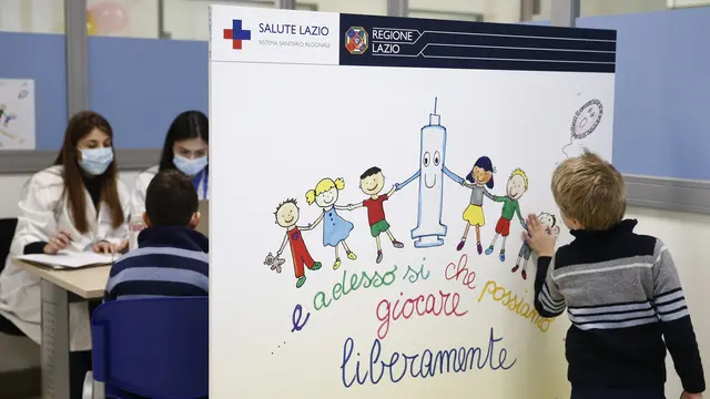 Italia Mulai Suntikkan Vaksin COVID-19 pada Anak-anak 5-11 Tahun