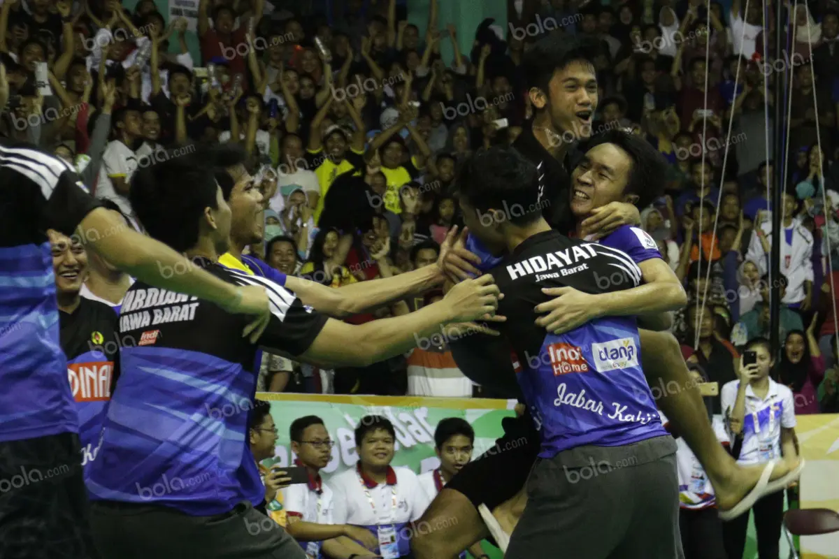 Final Beregu Putra PON XIX Jawa Barat. (Bola.com/Arief Bagus)