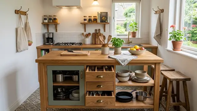 Model Kitchen Island Mini untuk Dapur Rumah Mungil