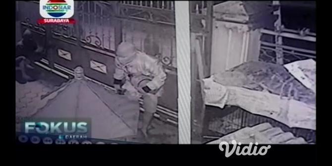VIDEO: Pencurian di Rumah TNI Terekam CCTV