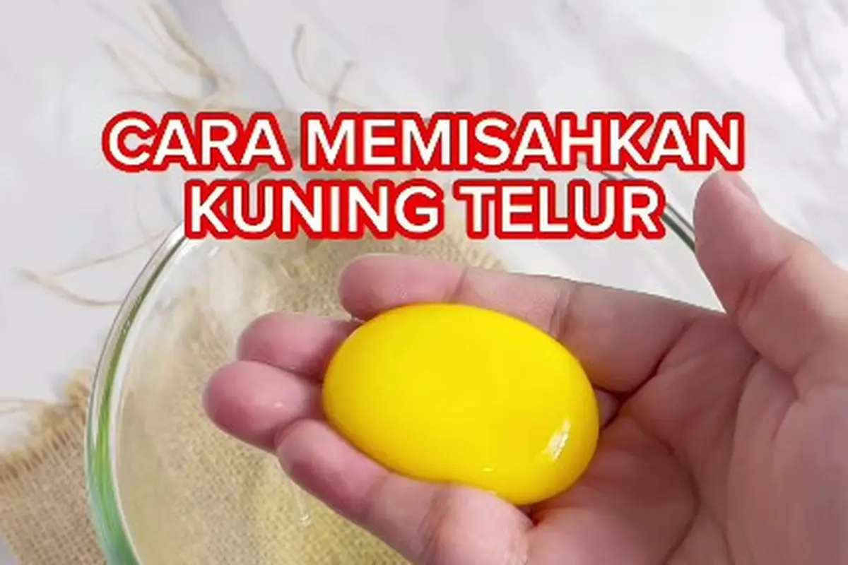Cara Mudah Pisahkan Kuning dan Putih Telur, Hanya Gunakan 1 Bumbu Dapur