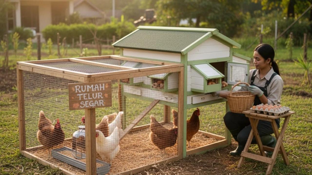 12 Cara Memulai Usaha Ayam Petelur Rumahan, Menjanjikan Raih Cuan Stabil