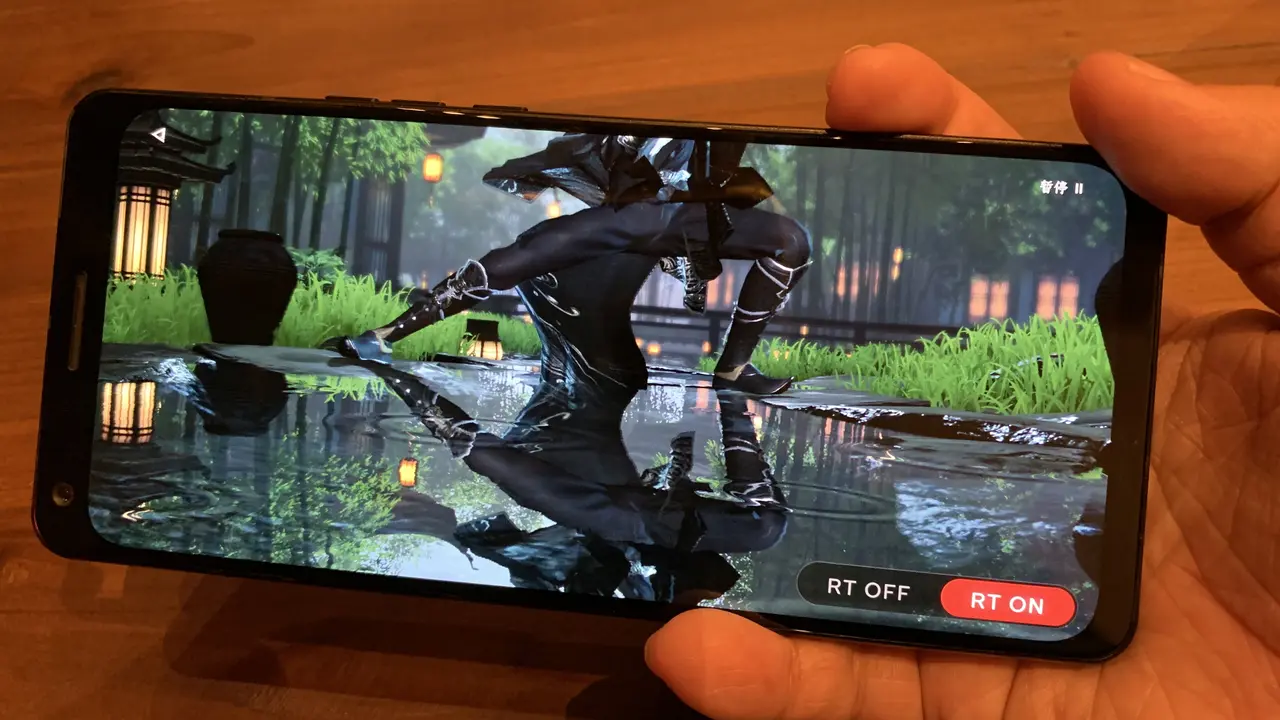 Tampilan refleksi karakter di genangan air terlihat lebih nyata dan mulus ketika fitur ray tracing aktif. Liputan6.com/Yuslianson