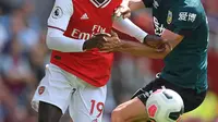 Winger Arsenal, Nicolas Pepe, berambisi membawa timnya menjuarai Liga Europa musim ini. (AFP/Daniel Leal-Olivas)