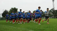 Latihan Timnas Korea Selatan U-23 (Liputan6.com/Helmi Fithriansyah)