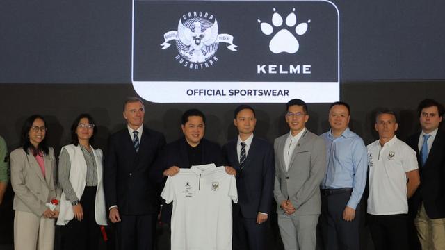 PSSI bekerja sama dengan Kelme untuk official apparel Timnas Indonesia