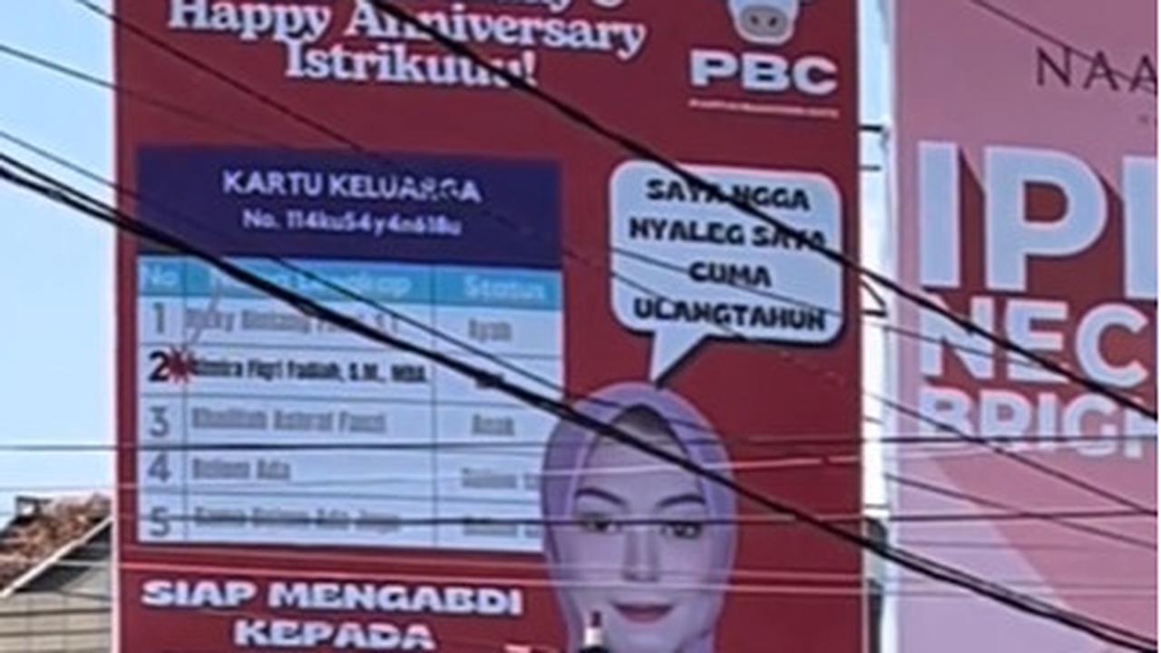 Viral Suami Beri Ucapan Ulang Tahun ke Istri dengan Cara Tak Biasa, Sukses Bikin Iri Warganet