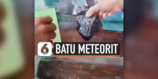 VIDEO: Dianggap Bisa Sembuhkan Penyakit, Warga Minum Air Rendaman Meteorit