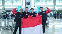 Atlet bodybuilding Chris Putra dan Fareza Febriano mewakili Indonesia di Amatuer Olympia Las Vegas 2022. (DOK.IST/Evolene)