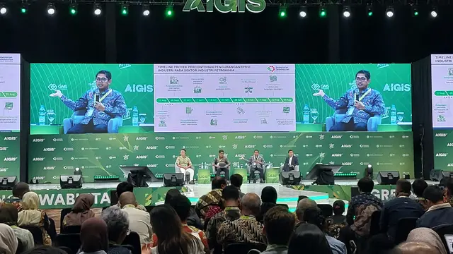 The 2nd Annual Indonesia Green Industri Summit 2025 (AIGIS) di Jakarta International Convention Center (JICC), Senayan, Jakarta. (Foto: Liputan6.com/Arief RH)