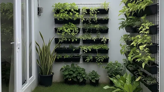 Desain Rumah Kecil Tipe 36 dengan Taman Belakang Minimalis