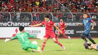 Winger Timnas Indonesia, Witan Sulaeman dalam laga kontra Brunei Darussalam pada fase grup A Piala AFF 2022 di KLFA Stadium, Kuala Lumpur, Malaysia, Senin (26/12/2022). (Bola.com/Zulfirdaus Harahap)