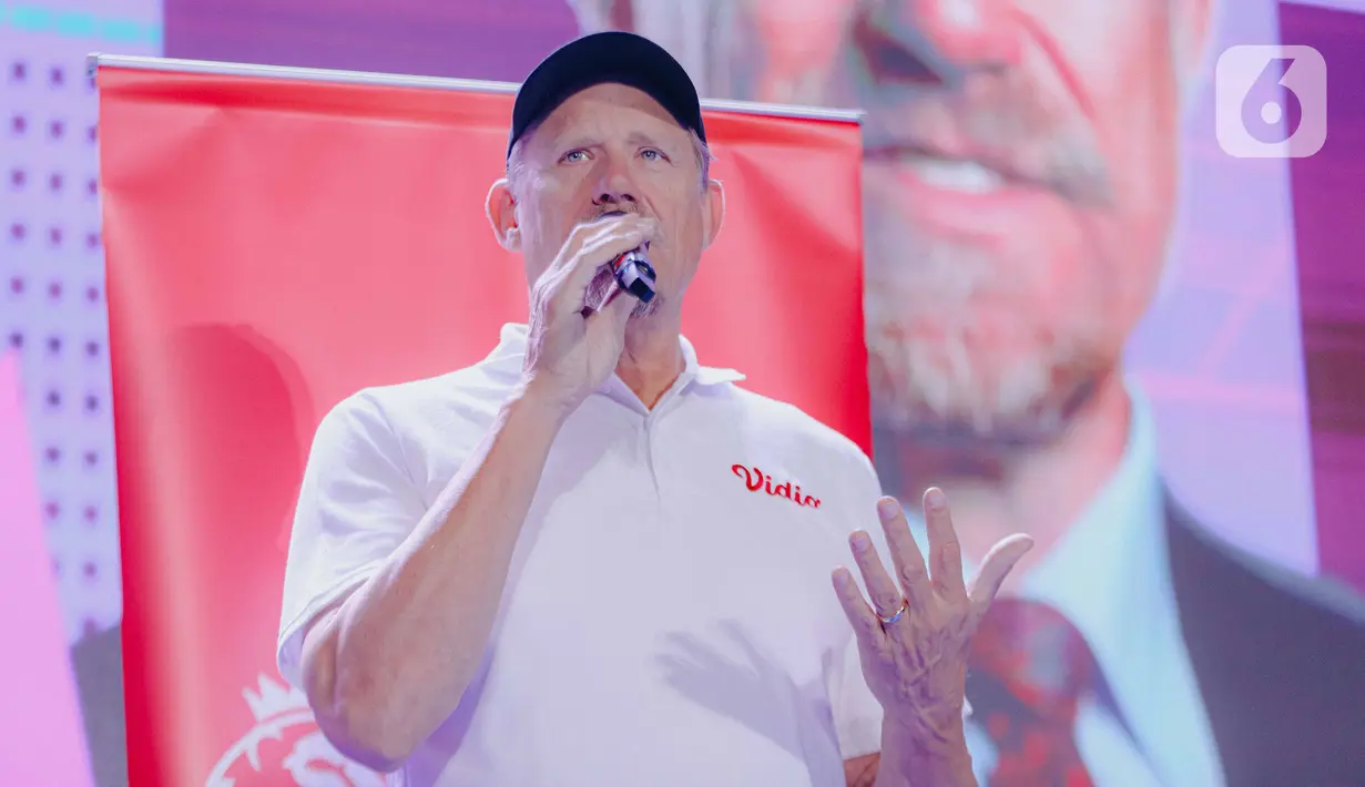 Pada acara tersebut, Peter Schmeichel pun mengenang memori indahnya saat pertama kali ke Indonesia medio 2013. (Liputan6.com/Faizal Fanani)