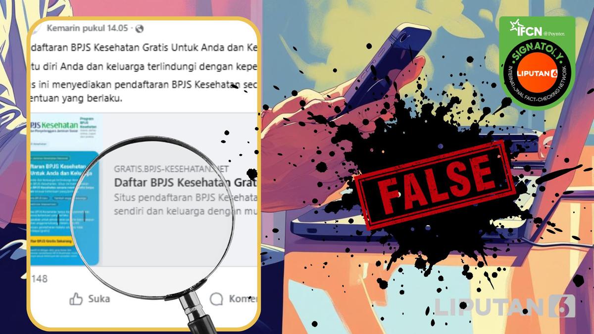 Cek Fakta: Tidak Benar Ini Link Pendaftaran BPJS Kesehatan Gratis Tanpa Iuran Bulanan