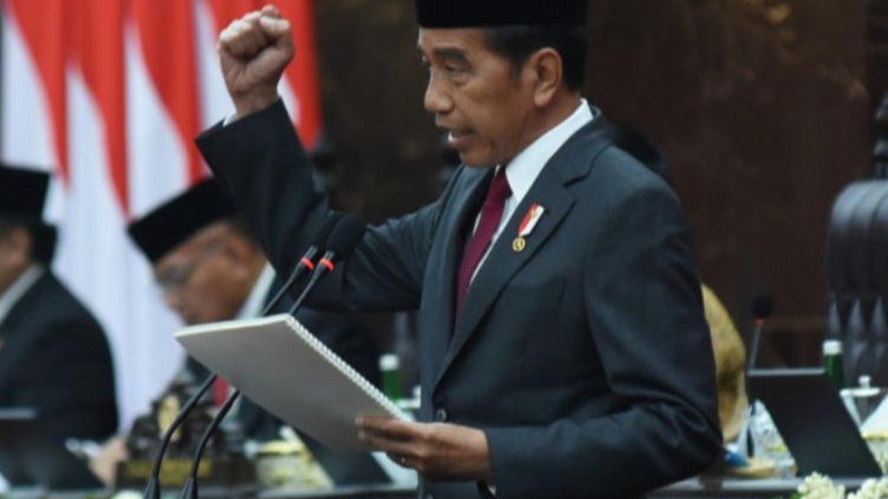 Dalam paparannya, Jokowi memastikan alokasi anggaran untuk keberlanjutan pembangunan Ibu Kota Nusantara (IKN) pada RAPBN 2025.&nbsp;Foto: dok. DPR RI