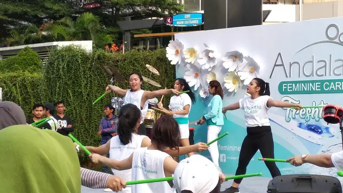 Serunya Pound Fit Bareng di Freshtival Andalan, Ajak Wanita 'Berani Alami'