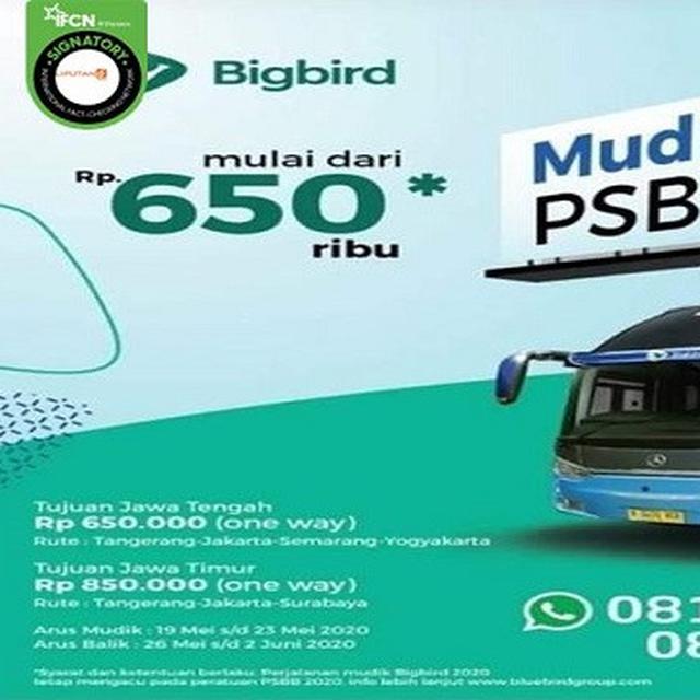 klarifikasi blue bird grup soal brosur