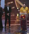 Ketiga kalinya Reza Rahadian meraih kemenangan di ajang Festival Film Bandung (FFB). Peran sebagai bos pelit dalam film My Stupid Boss mengantarkannya kembali mengondol piala FFB 2016. (Deki Prayoga/Bintang.com)
