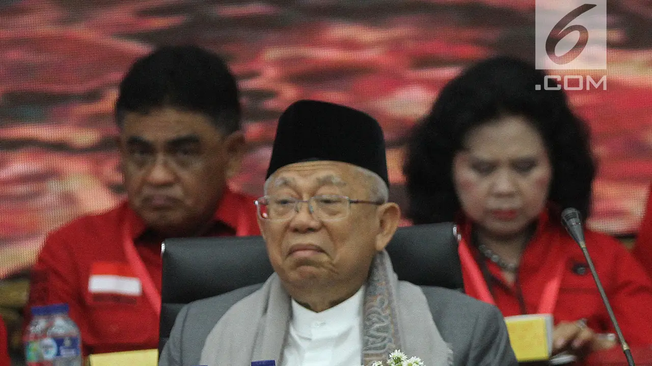 Bahas Pemenangan Pilpres 2019, Megawati hingga Ma'ruf Amin Hadiri Rakornas PDIP
