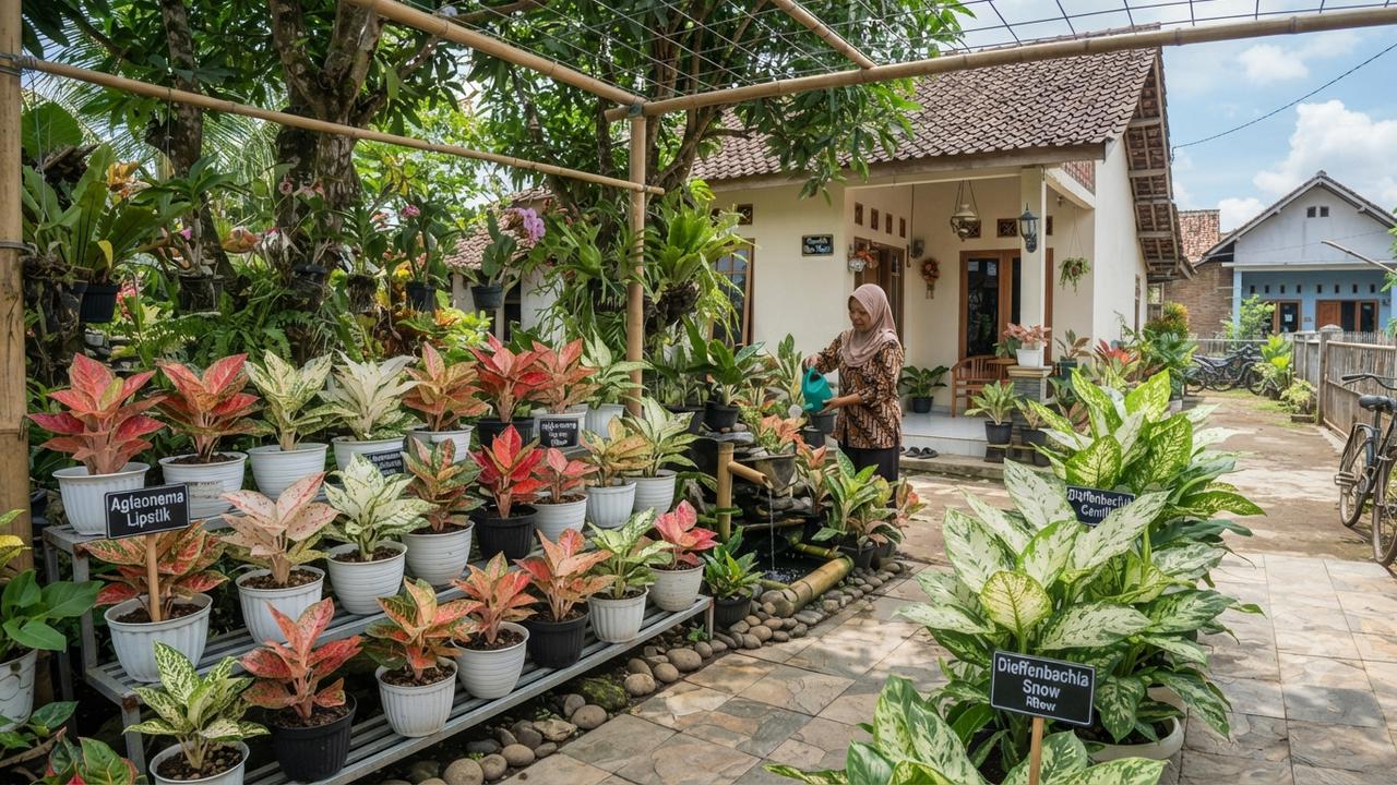Tanaman yang terlihat mirip Aglaonema dan Dieffenbachia