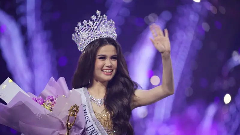 Fabienne Nicole Groeneveld berhasil keluar sebagai jawara Miss Universe Indonesia 2023 (IST)