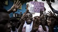 Aksi unjuk rasa di Republik Demokratik Kongo, mendesak Presiden Joseph Kabila turun dari jabatannya (AFP/John Wessels)