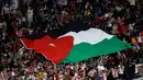 Menembus final Piala Asia menjadi torehan sejarah baru bagi Yordania. (KARIM JAAFAR/AFP)