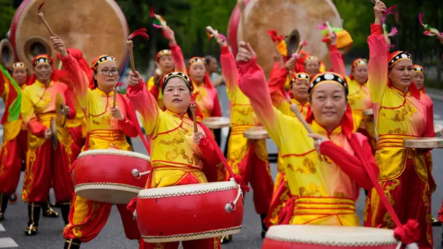 Kirab Obor Asian Games ke-19 Hangzhou