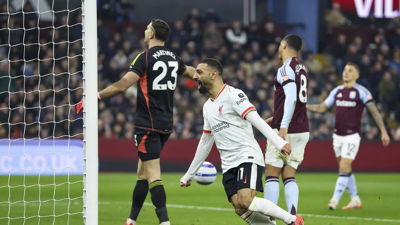 Mohamed Salah, Aston Villa vs Liverpool, Premier League