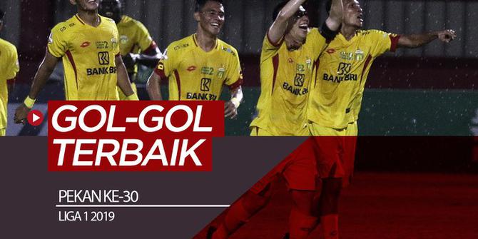 VIDEO: 5 Gol Terbaik Pekan Ke-30 Liga 1 2019