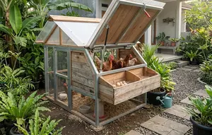 6 Ide Kandang Ayam dengan Atap yang Bisa Dibuka, Praktis dan Nyaman untuk Unggas