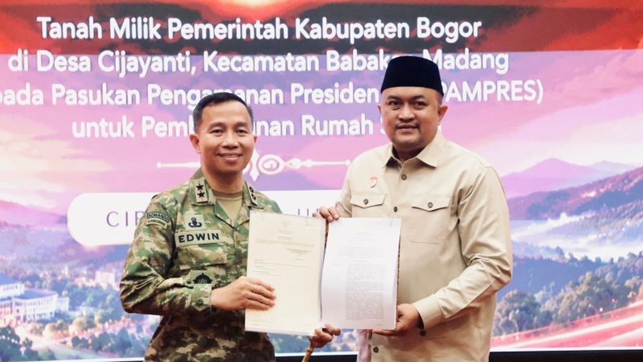 Dukung Kesejahteraan, Pemkab Bogor Hibahkan Lahan untuk Rusun Paspampres