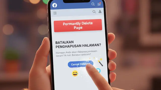 Membatalkan Penghapusan Halaman Facebook
