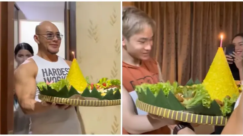 7 Momen Kejutan Ulang Tahun Azka Corbuzier, Ada Tumpeng dan Dihadiri Kalina Ocktaranny