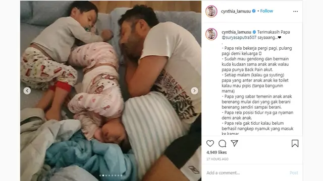 Surya Saputra dan Cynthia Lamusu