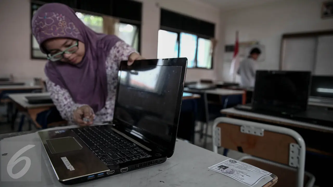20160507-Siswa SMP Siap Laksanakan Ujian Nasional Berbasis Komputer