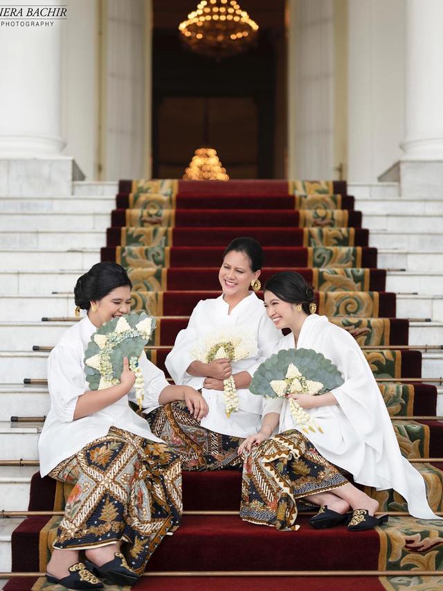 Kahiyang Ayu, Iriana Jokowi, dan Selvi Ananda. (Foto: Dok. Instagram @dierabachir)