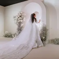 Sheikha Mahra dan Sheikh Mana melakukan pesta pernikahan. Keduanya menggelar pesta megah layaknya kisah dongeng. [Foto: Instagram/ hhshmahra]