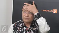 Menteri Perindustrian, Saleh Husin saat wawancara khusus bersama tim Liputan6.com di pabrik PT Pan Brother di Tangerang, Banten, Selasa 13/10/2015). (Liputan6.com/Angga Yuniar)