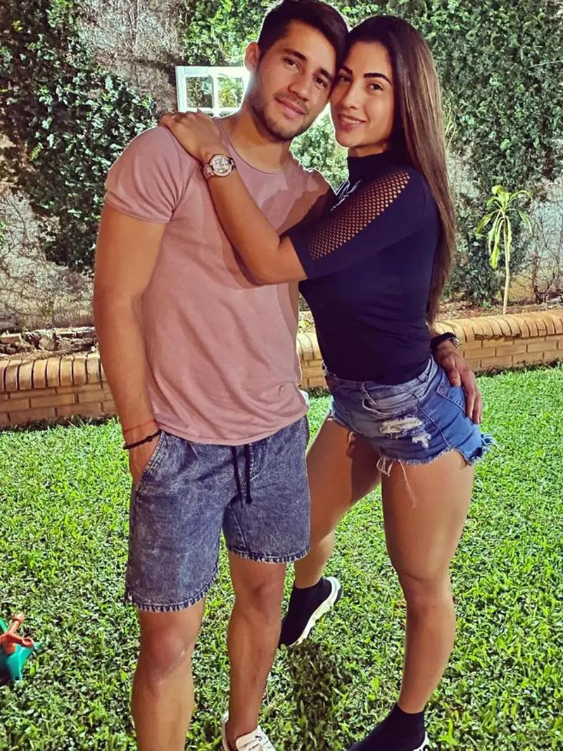 Pemain Paraguay, Ivan Torres dan istrinya, Cristina Aranda