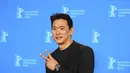 Yoo Teo dalam Festival Film Internasional Berlin 2023.   (Soeren Stache/dpa via AP)