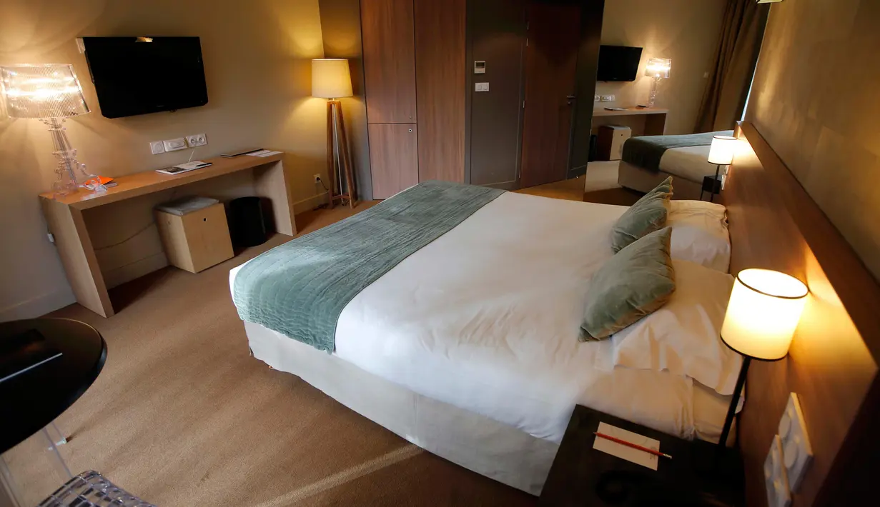 Hotel Moulin de Vernegues, Mallemort, Perancis, (12/01/2016). Tempat ini nantinya akan menjadi tempat tinggal Timnas Sepakbola Austria pada gelaran Euro 2016 di Perancis.( REUTERS/Jean-Paul Pelissier)