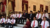 Presiden Jokowi mengumumkan 12 nama wakil menteri di Istana, Jumat (25/10/2019) (Liputan6.com/ Lizsa Egeham)
