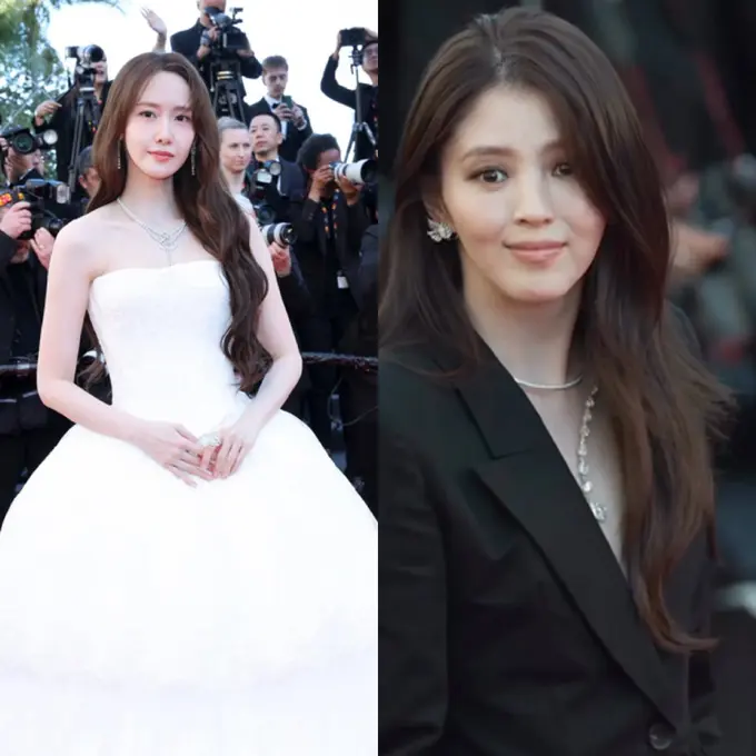 YoonA dan Han So Hee di Festival Film Cannes 2026. Dok. Qeelin/Dok. Boucheron