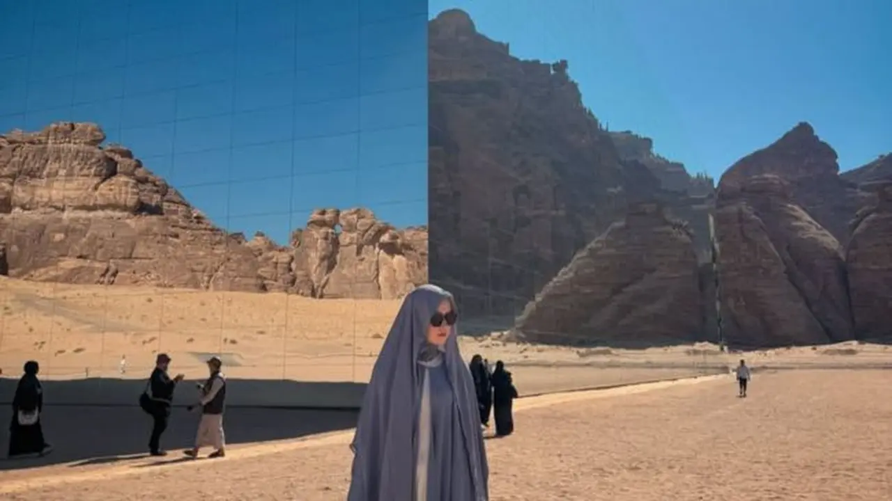 Potret Kimberly Ryder di Al Ula. (credit: instagram.com/kimbrlyryder)