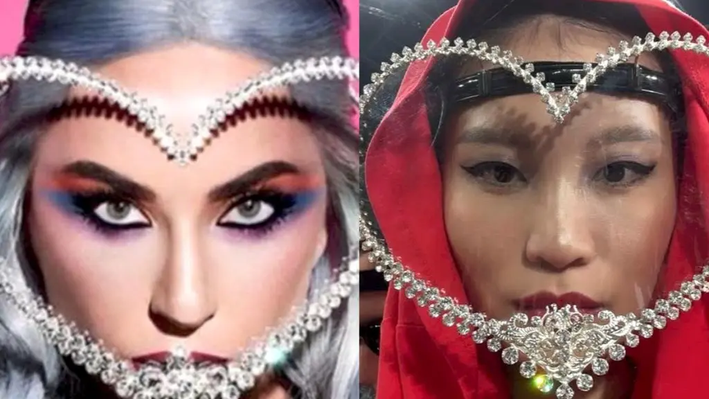 Totalitas fashion Patricia Gouw di konser Lady Gaga Singapura. Face shield ‘Refounders’ karya Rinaldy Yunardi jadi sorotan. [@patgouw].