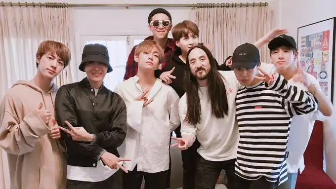 BTS dan Steve Aoki